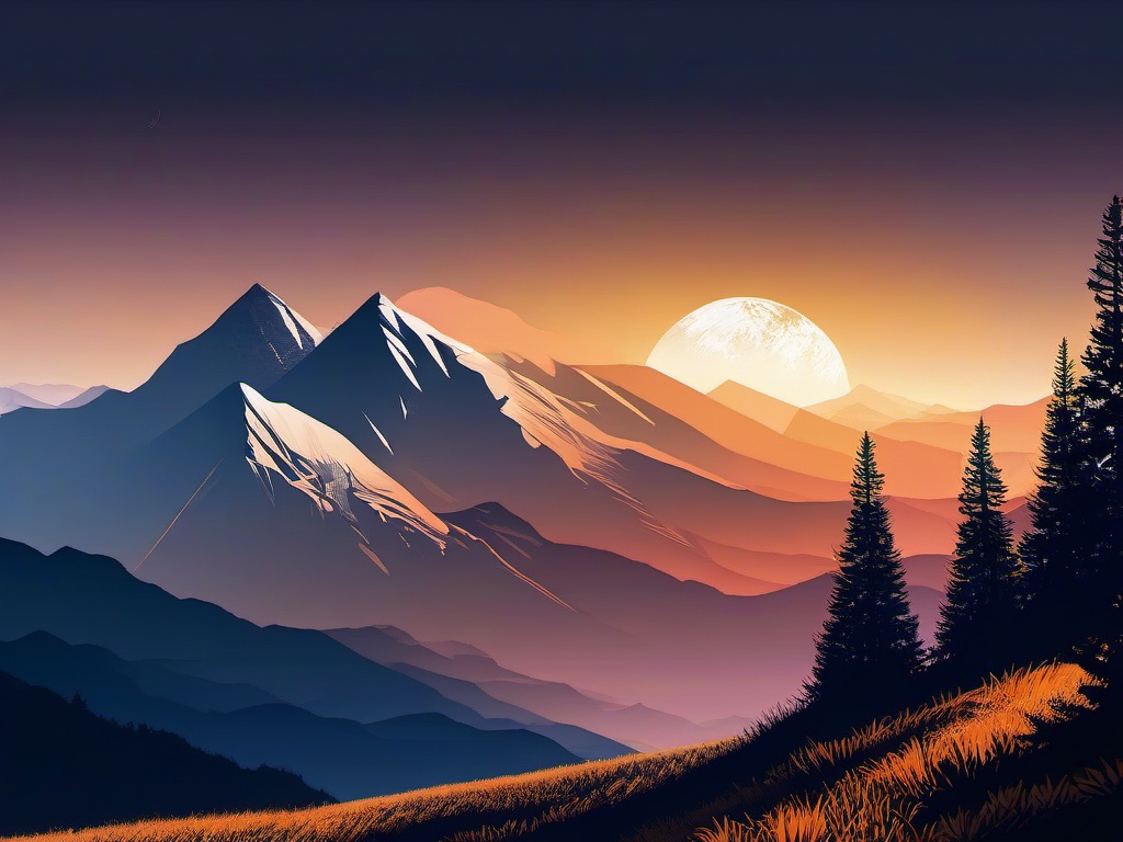 Sky And Mountain Wallpaper  ,desktop background wallpaper