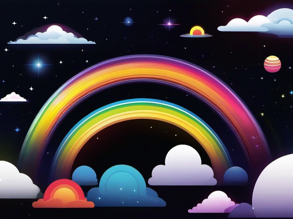 Space Rainbow Wallpaper  