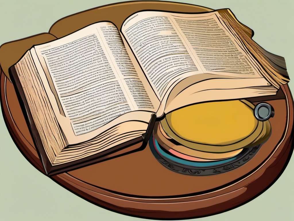 Bible clipart - Bible study materials alongside the Bible  