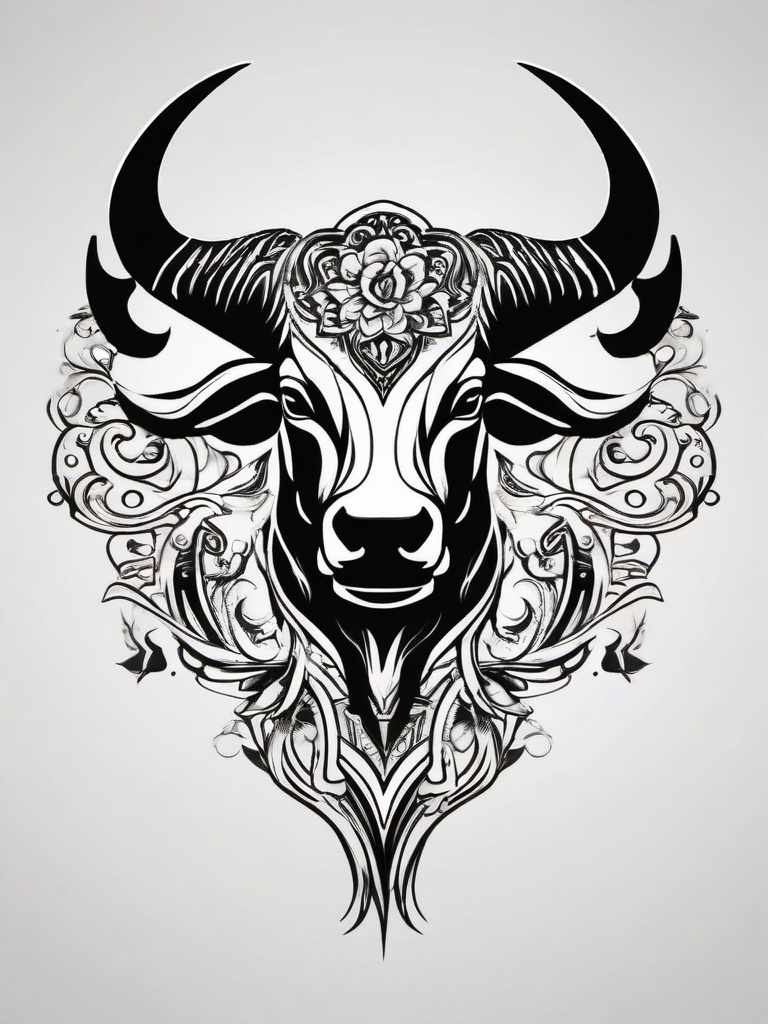 cancer and taurus tattoo ideas  simple vector color tattoo