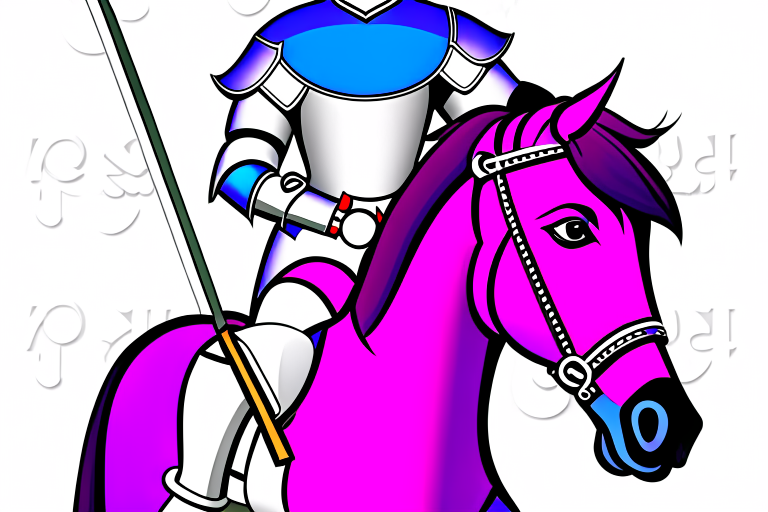 knight clipart - sir lancelot, a chivalrous and heroic knight. 