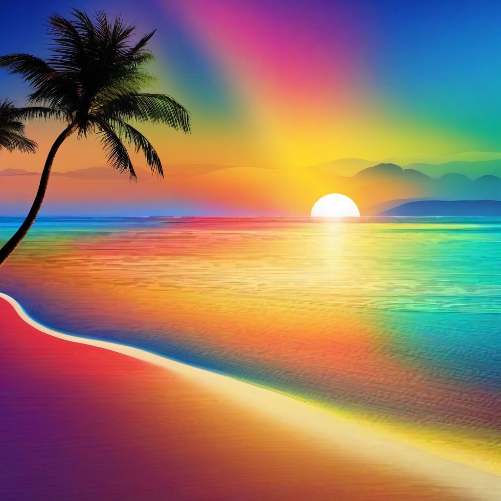 Beach Background Wallpaper - colorful beach background  