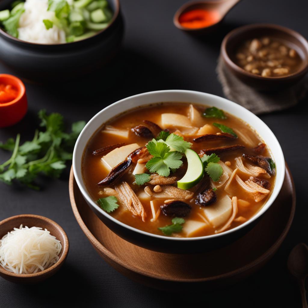 chinese hot and sour soup - a zesty and hearty soup with a balance of flavors and textures. 