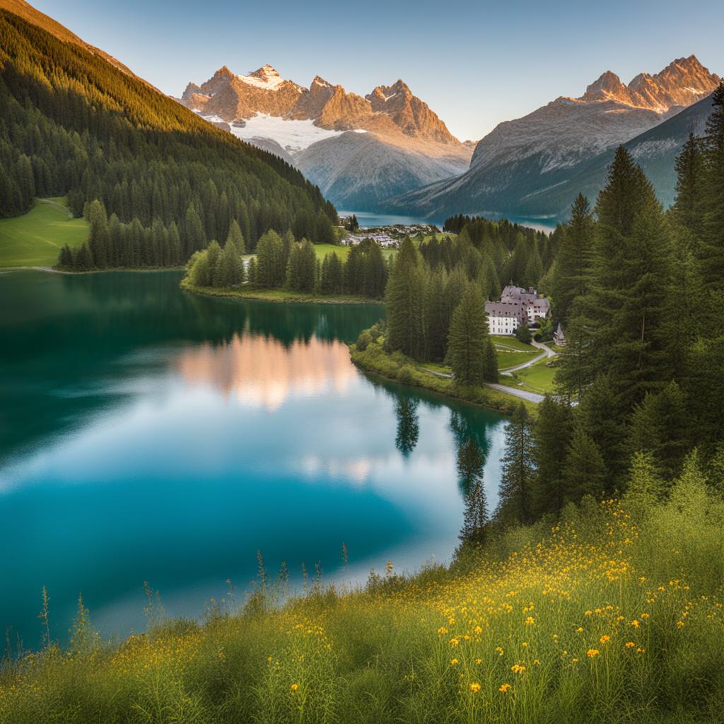 secrets of st. moritz's nature - paint the secrets of st. moritz's natural beauty, from pristine lakes to lush meadows and hiking trails. 