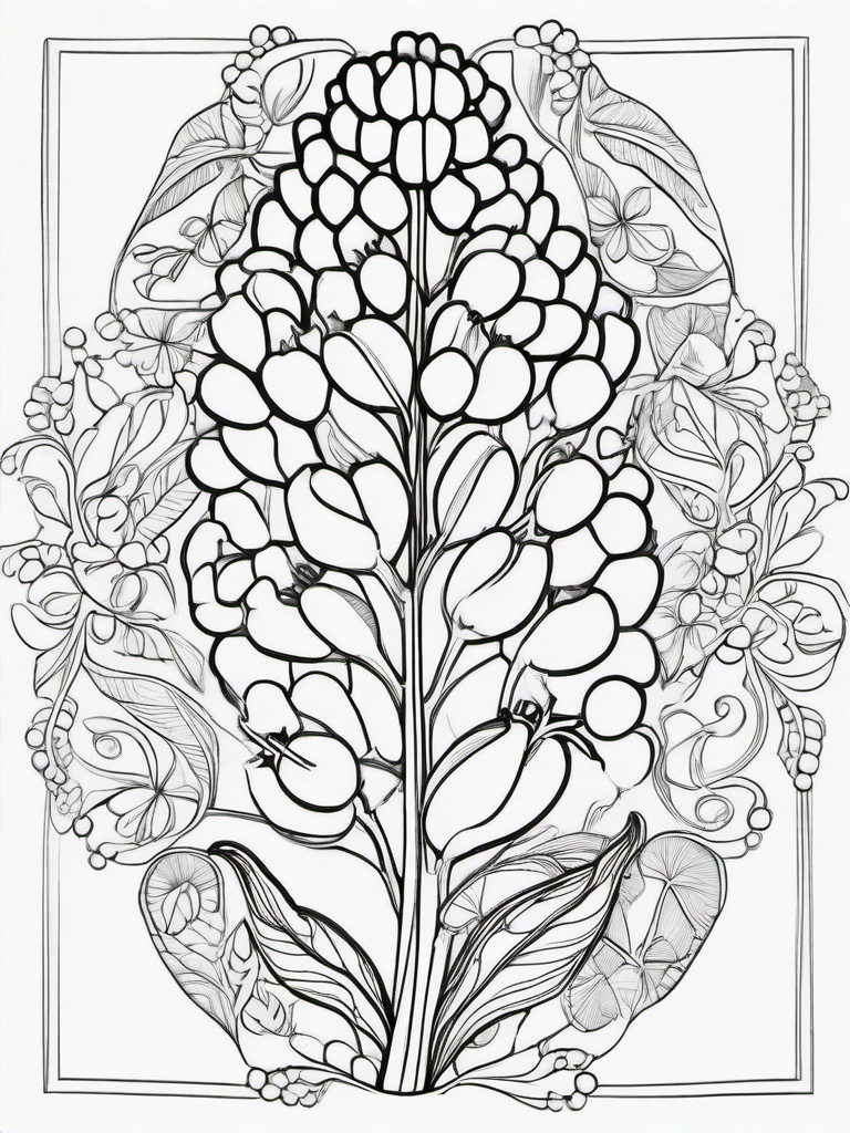 Vegetable Coloring Pages - Chickpeas in their pods  simple coloring pages