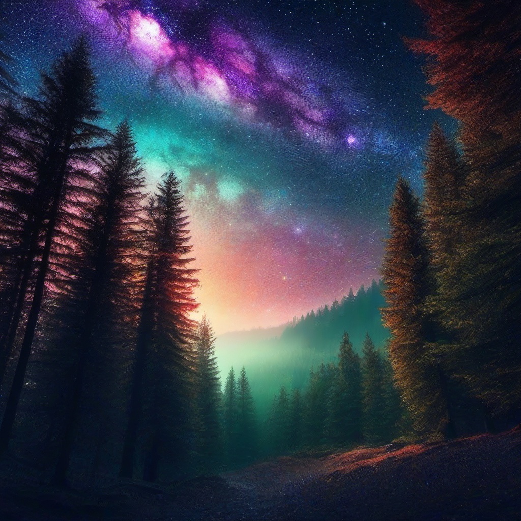 Galaxy Background Wallpaper - forest galaxy wallpaper  