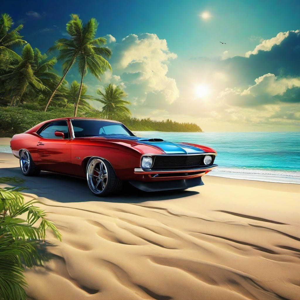 Beach background - beach car wallpaper  