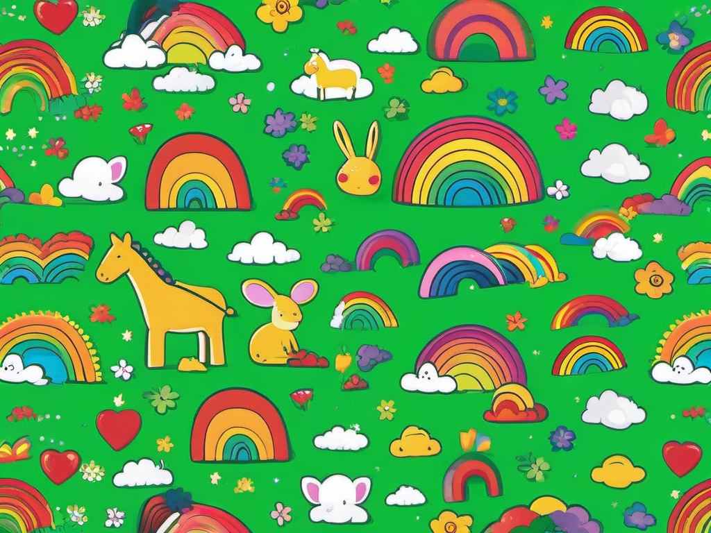 Rainbow Friends Background Green  