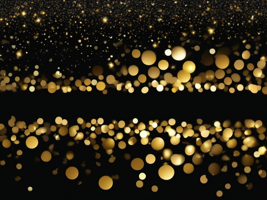 Black Background With Gold Sparkles  