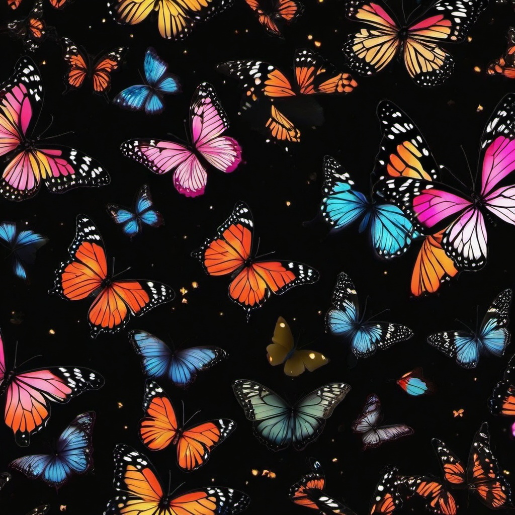 Butterfly Background Wallpaper - aesthetic butterfly black background  