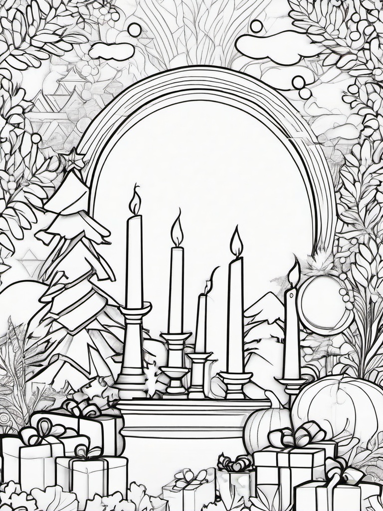 Advent Coloring Pages  outling,coloring pages,black and whit