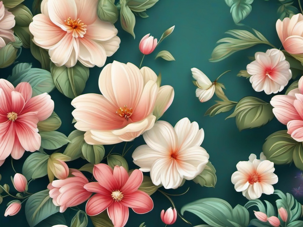 Flower Background Wallpaper - spring floral wallpaper  