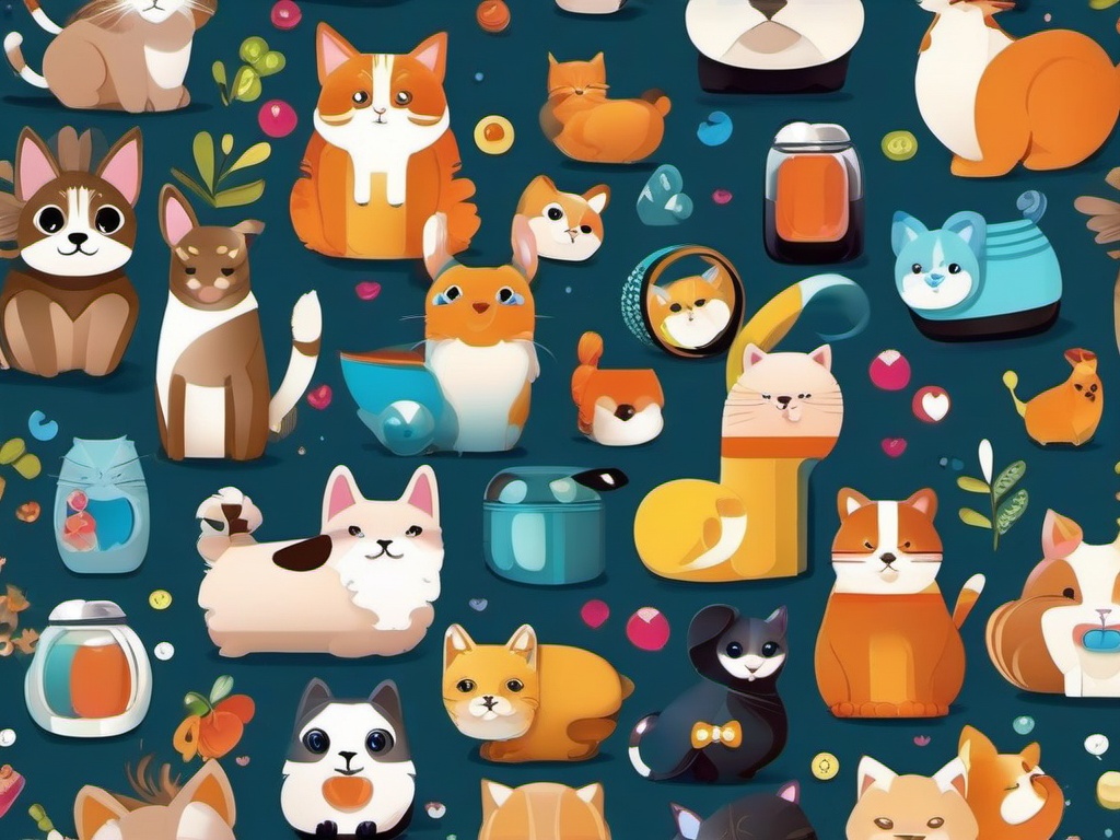 Cute iPad Wallpaper - Adorable Digital Pets, Your Virtual Companions  intricate patterns, splash art, wallpaper art