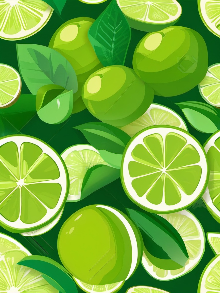 Lime Clipart - Fresh green lime with a tangy aroma.  color vector clipart, minimal style