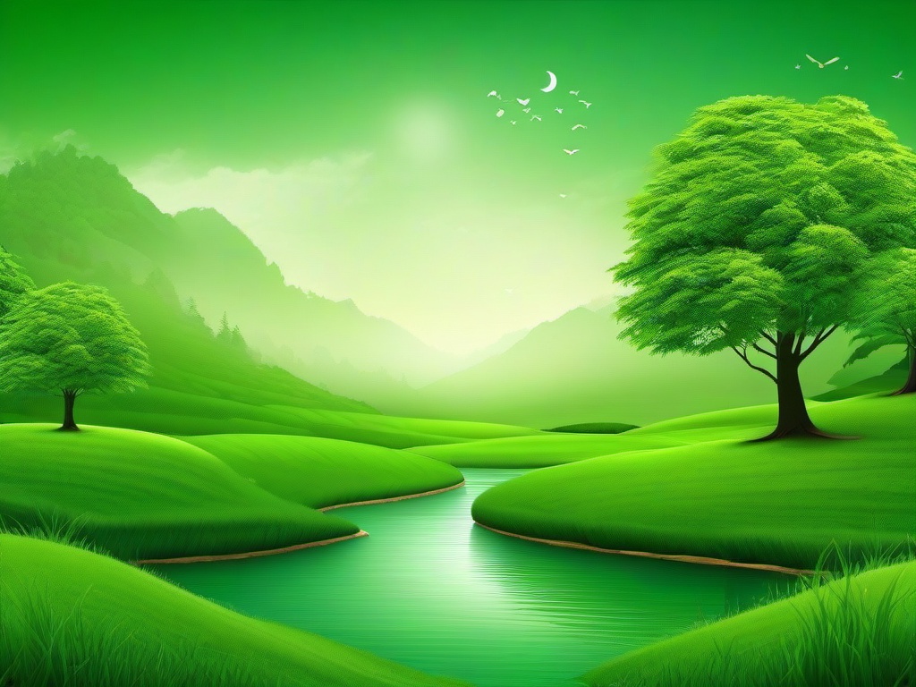 Green Nature Wallpaper - Serene wallpaper inspired by natural green landscapes.  background wallpaper