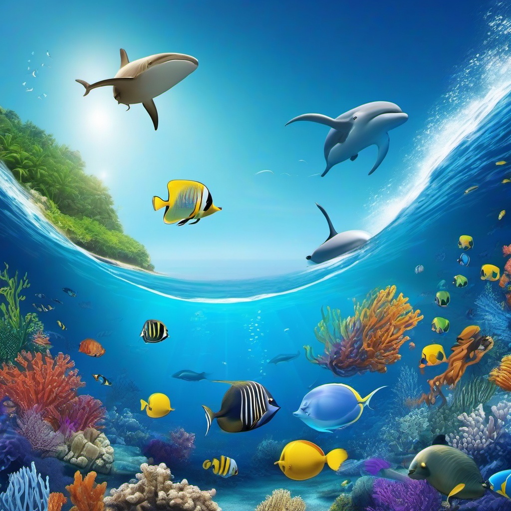 Ocean Background Wallpaper - ocean animal backgrounds  