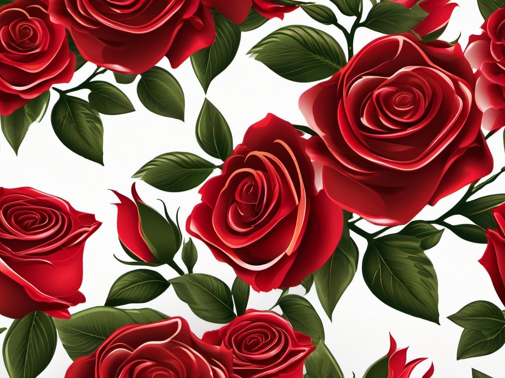 Background With Red Roses - Background adorned with red roses.  background wallpaper