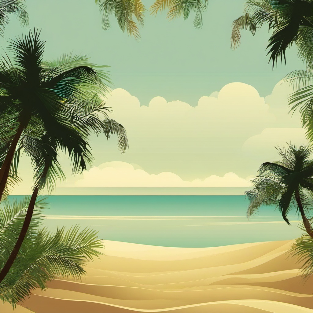 Beach background - beach palm tree background  