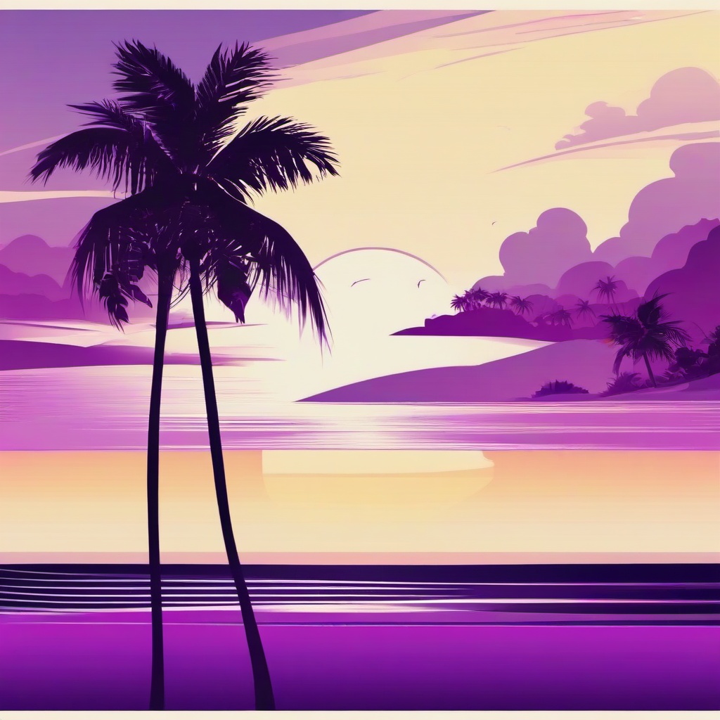 Beach background - purple beach background  