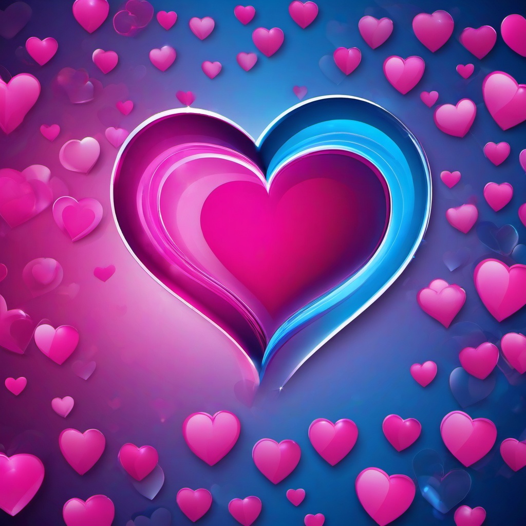 Heart Background Wallpaper - pink and blue heart wallpaper  