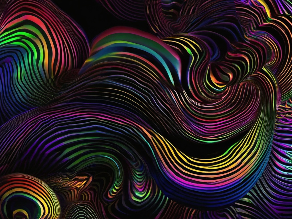 Black Trippy Wallpaper  ,desktop background wallpaper