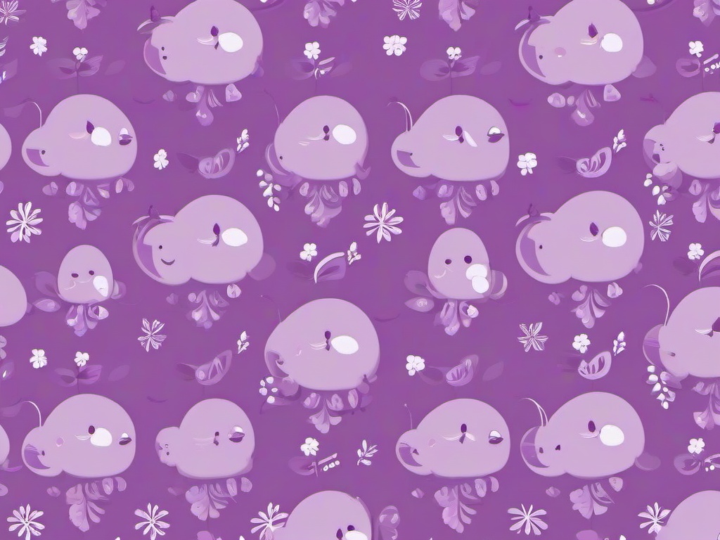 Purple Wallpaper Cute - Soft purple with adorable motifs  ,desktop background wallpaper