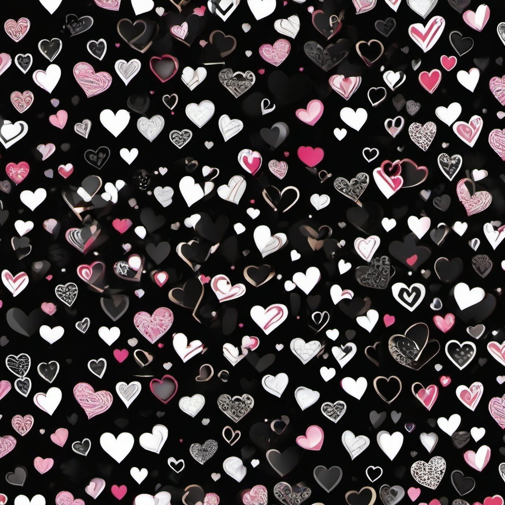 Heart Background Wallpaper - black with heart background  