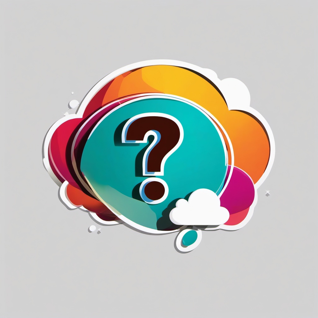 Question Mark clipart - question mark with a thought bubble  