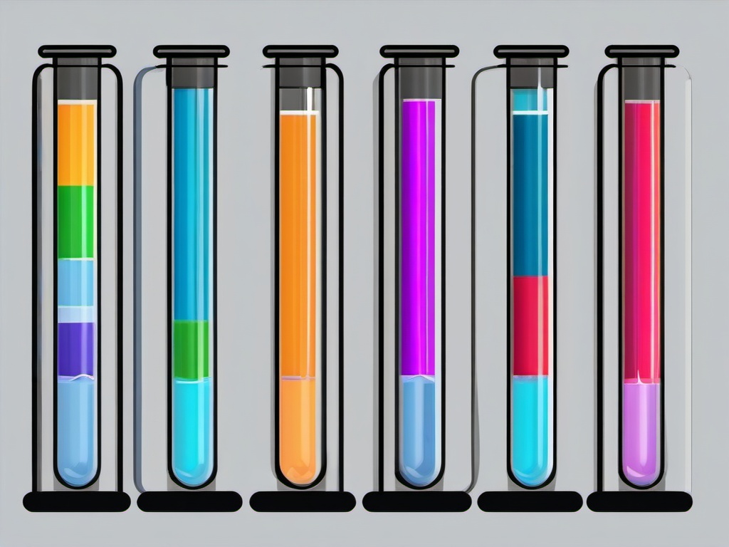 Test Tube clipart - Cylindrical container for mixing and holding liquids, ,color clipart vector style