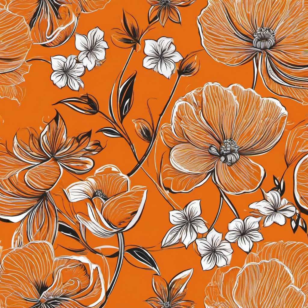 Orange Background Wallpaper - orange flower wallpaper  