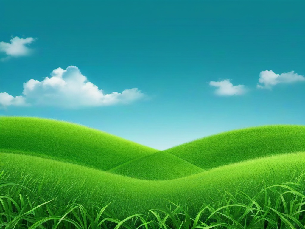 Green Grass And Blue Sky Background  ,desktop background wallpaper