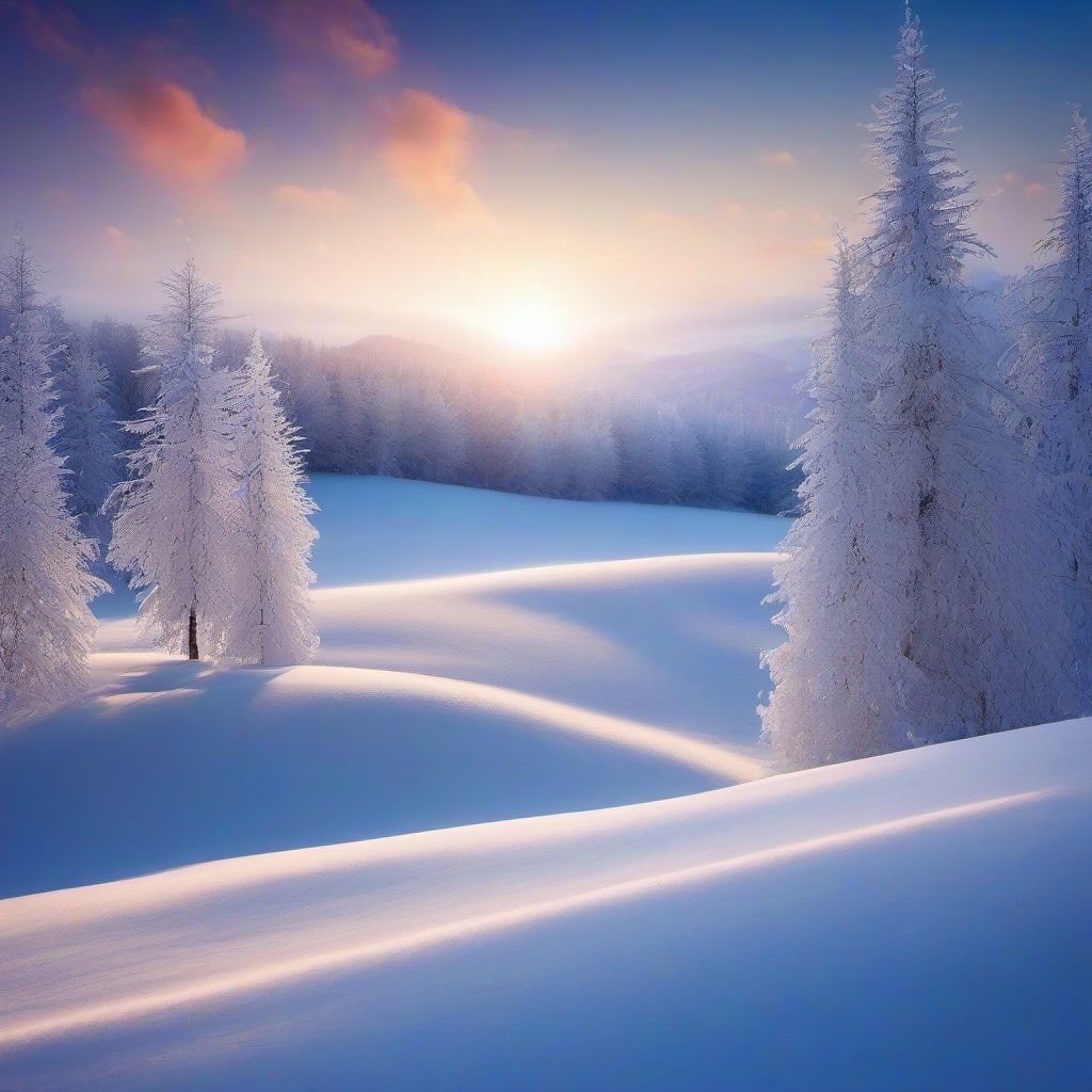 Winter background wallpaper - soft snow background  