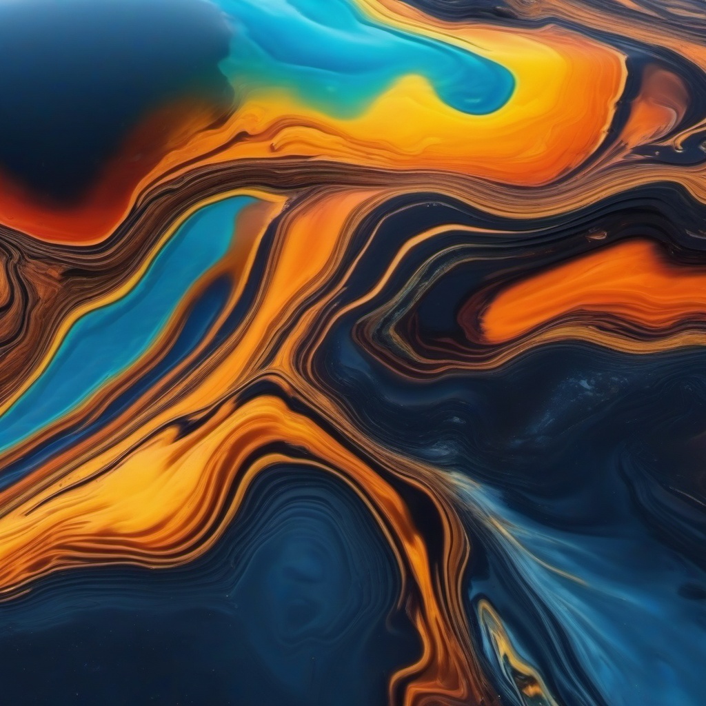 Colorful oil spill effect top view, photo realistic background, hyper detail, high resolution