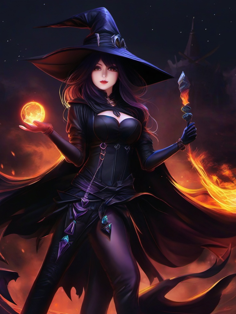 Dark Witch Wallpaper  ,mobile iphone background wallpaper