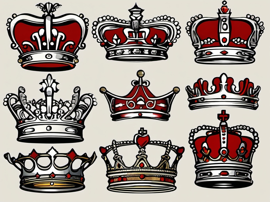 Crown Clipart, Regal crowns fit for royalty. 