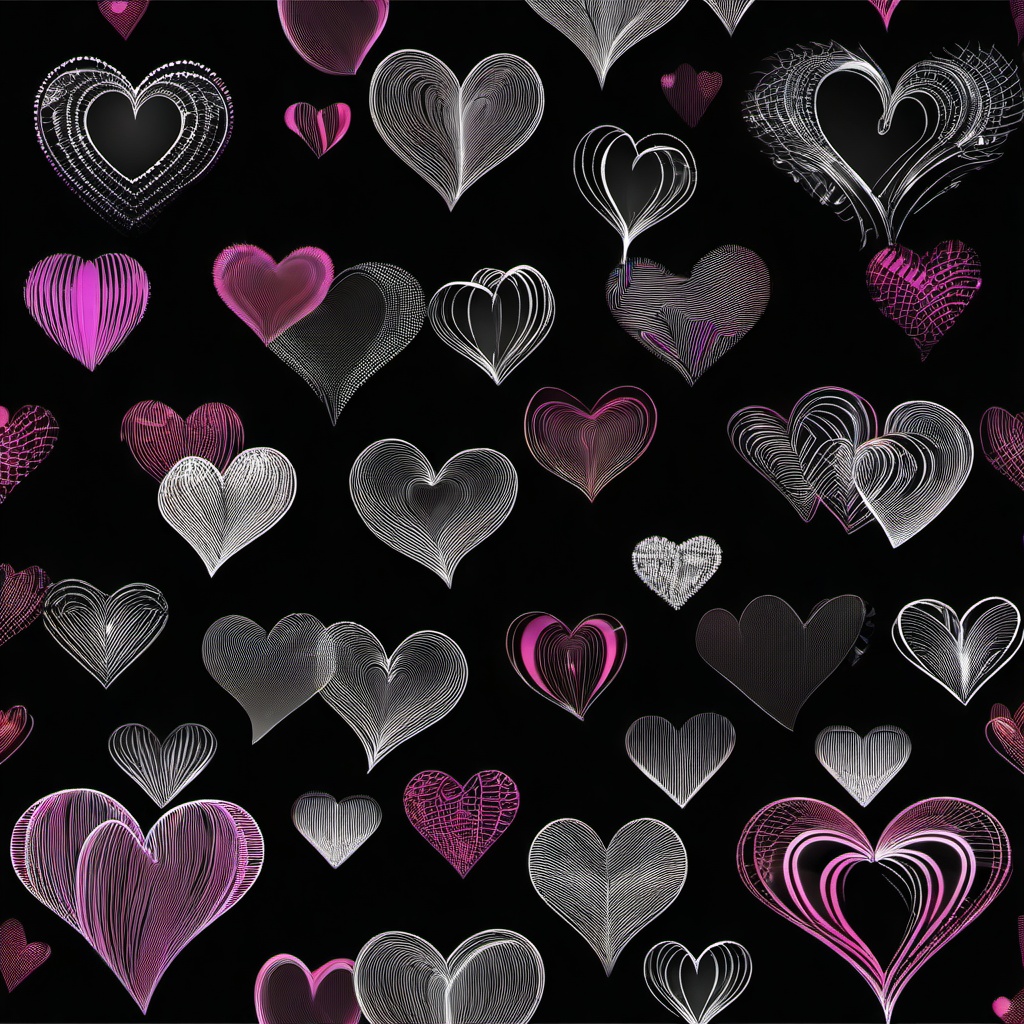 Heart Background Wallpaper - heart on a black background  