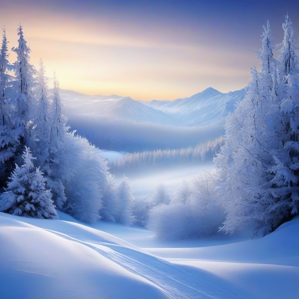 Winter background wallpaper - snowy background image  