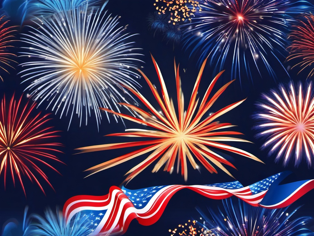 Memorial Day clipart - fireworks celebrating the holiday  