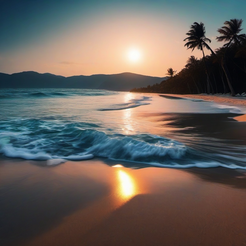 Beach background - 4k sea beach wallpaper  