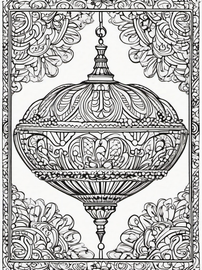 Ornament Color Sheet  outling,coloring pages,black and whit