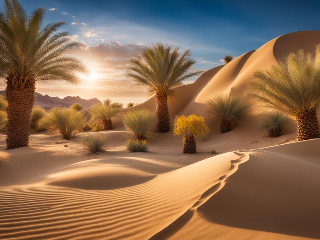 experience magic in the desert at the enchanted desert oasis as the sand comes to life. 