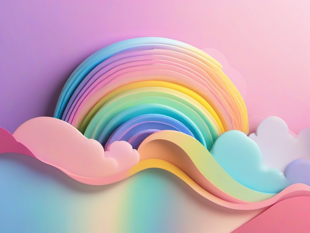 Pastel Rainbow Background  