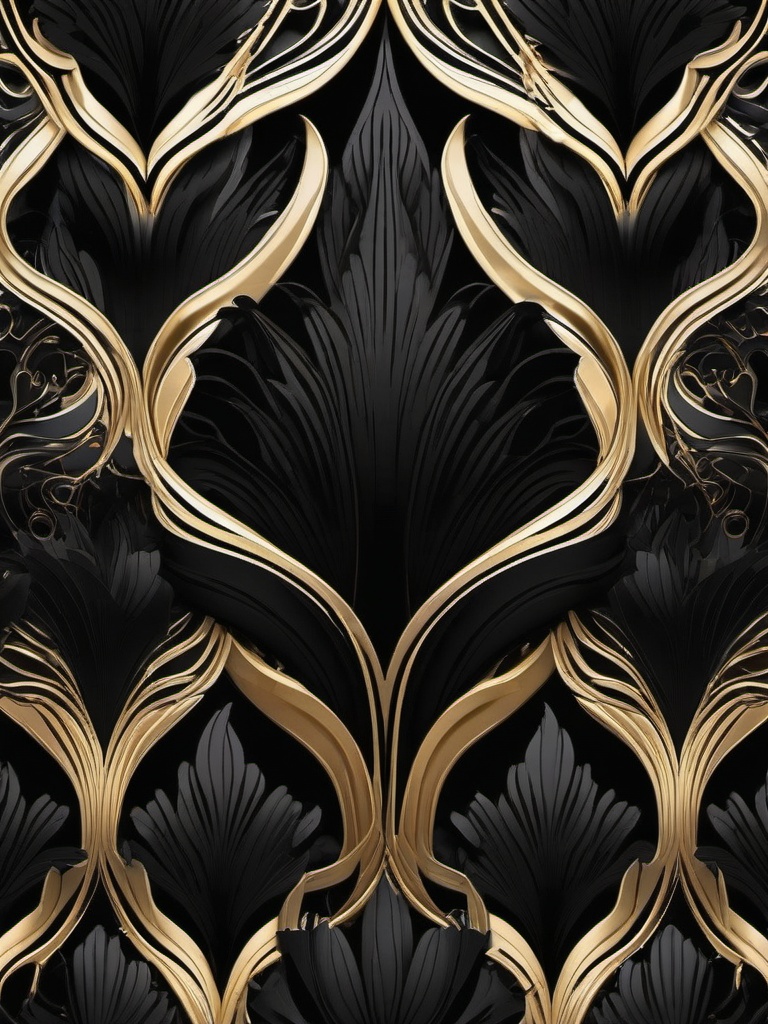 Black Wallpaper 4K - Dark and Mysterious  intricate patterns, splash art, wallpaper art