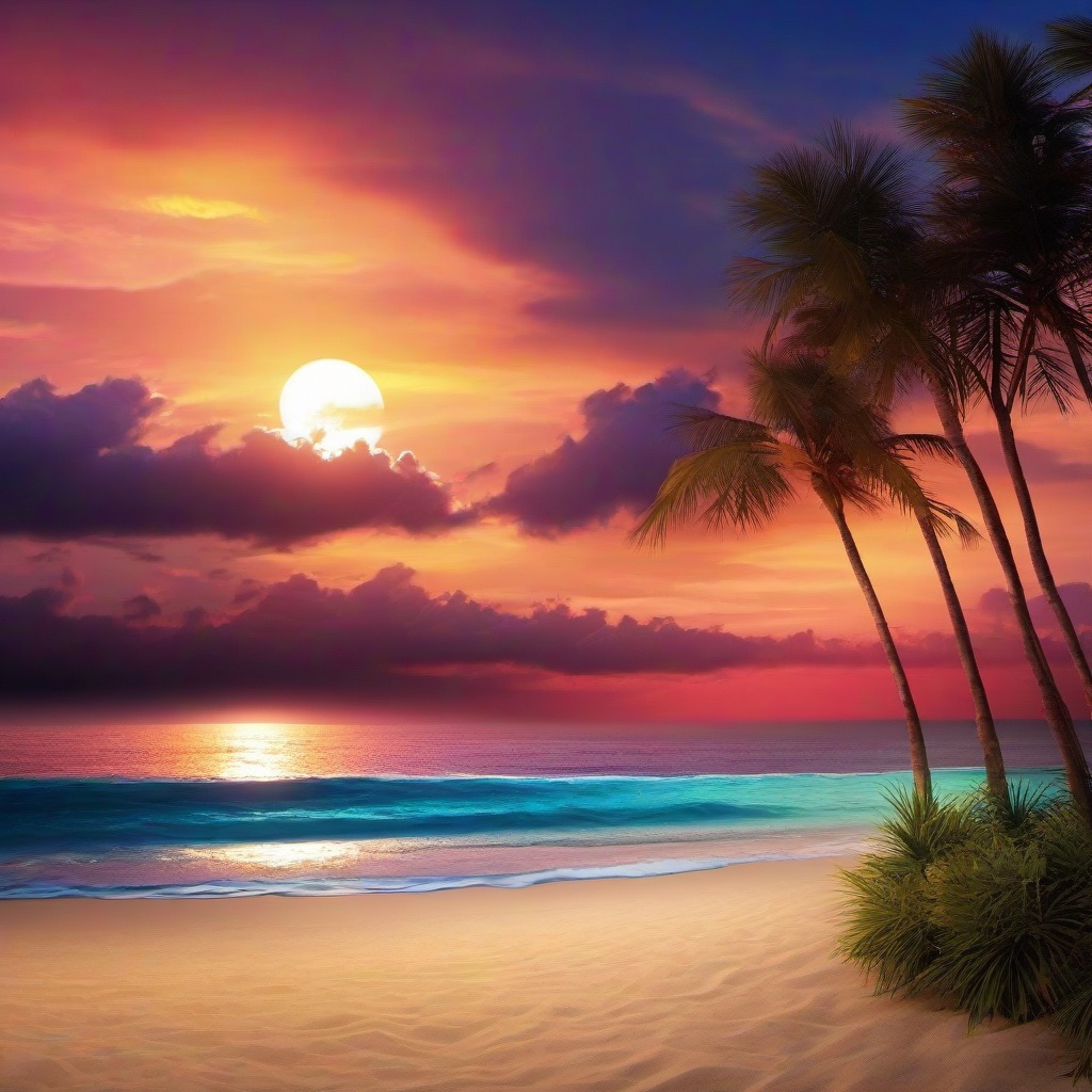 Beach background - beach and sunset wallpaper  