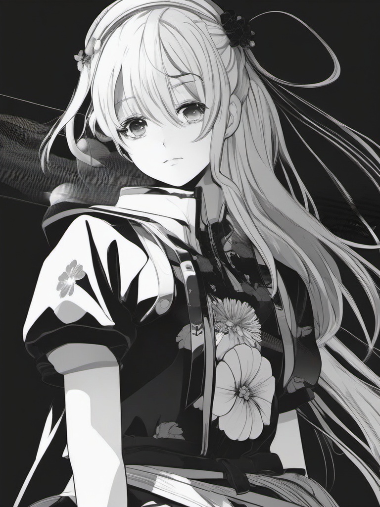 Black And White Aesthetic Anime Wallpaper  ,desktop background wallpaper