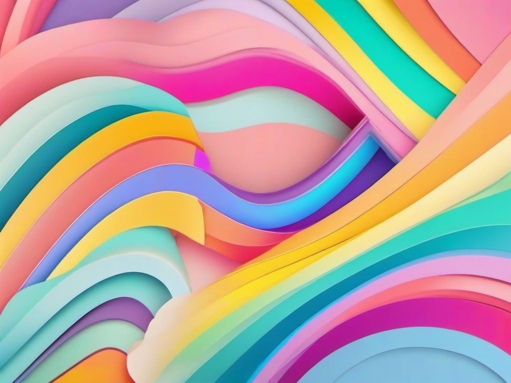 Rainbow Pastel Color Background  