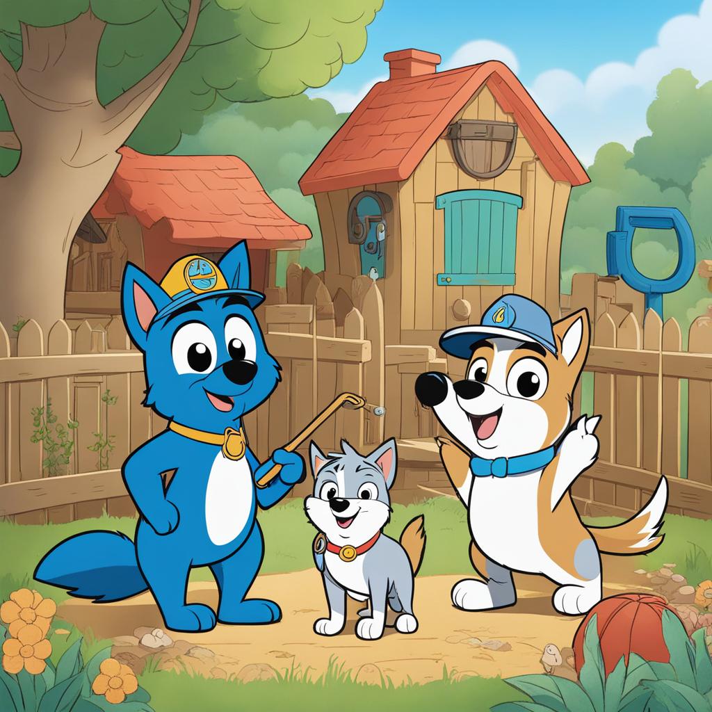 bluey coloring pages - bluey and bingo go on a treasure hunt in their backyard. 