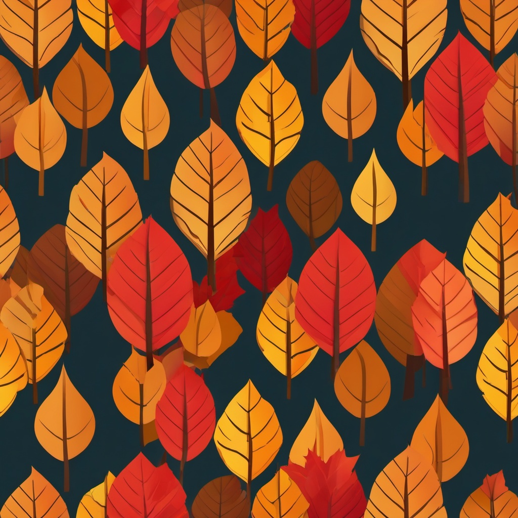 Fall tree shedding colorful leaves clipart  simple, 2d flat