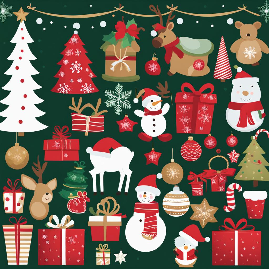 christmas clipart - capturing a festive scene. 