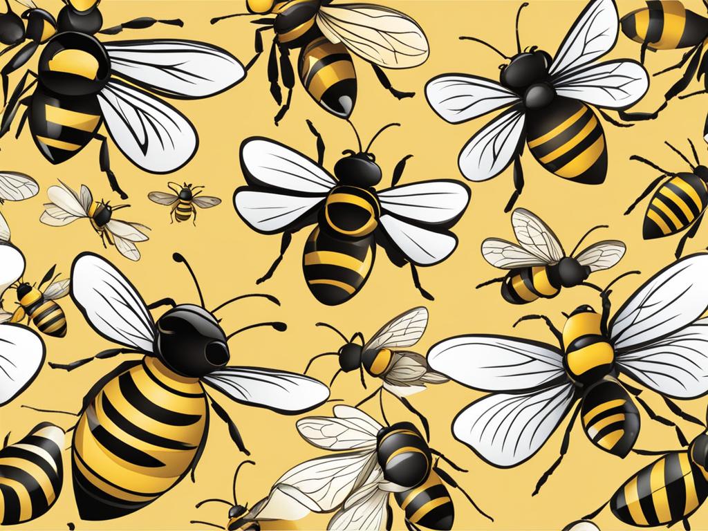 bee clipart - a buzzing and busy bee graphic. 